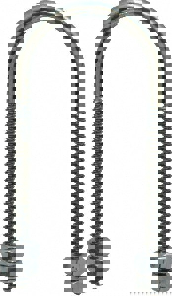 Round U-Bolt: Without Mount Plate, 1/4-20 UNC, 2-3/8